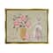 Stupell Industries Happy Easter Bunny Rose Bouquet Floater Framed Art